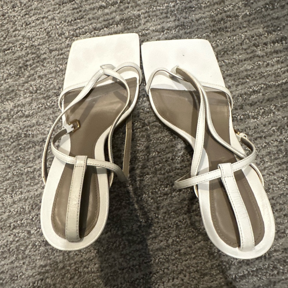 Bottega Veneta White stretch Heels